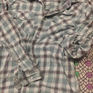 Urban pipeline small used flannel teal brown